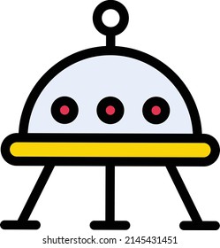 ilustración vectorial de envío alienígena en un fondo transparente.Símbolos de calidad premium.Icono vectorial de trazo para el concepto y el diseño gráfico.