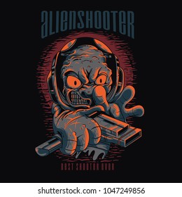 Alien Shooter Illustration