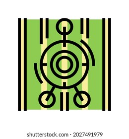 alien sight color icon vector. alien sight sign. isolated symbol illustration