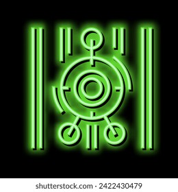 alien sight neon light sign vector. alien sight illustration