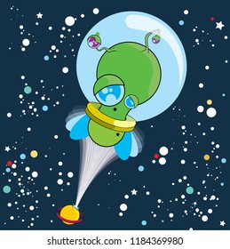 Alien Space colorfull