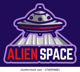 Vektorgrafik von Alien Space E Sport-Logo