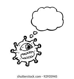 alien space monster cartoon