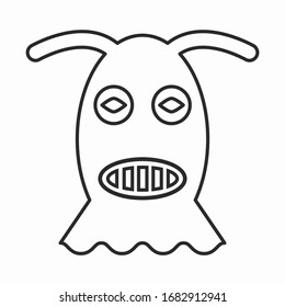 alien space object line icon