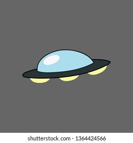 Alien Space Ship Illustration