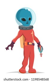 Alien in space suit
