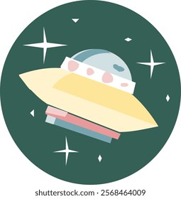 ALIEN SPACE THEME STYLE ICONS