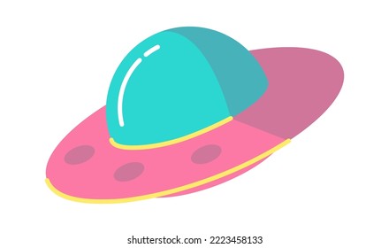 Alien Spacecraft icon. Vector illustration