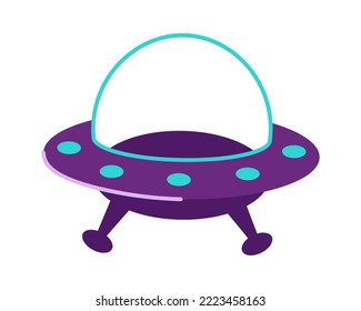 Alien Spacecraft icon. Vector illustration