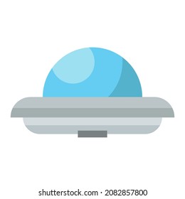 alien spaceship flat clipart vector illustration