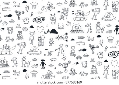 alien spaceship pattern