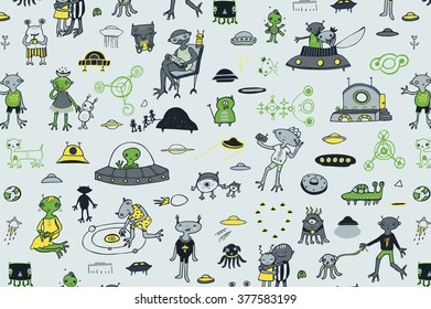 alien spaceship pattern
