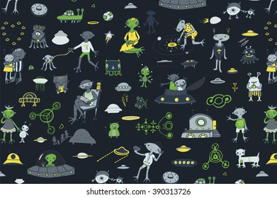 alien spaceship pattern