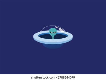 Alien in Spaceship Spavecraft Paranormal