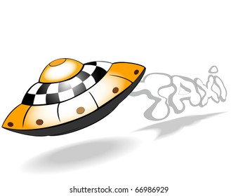 alien spaceship the taxi