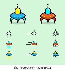 Alien Spaceship Vector