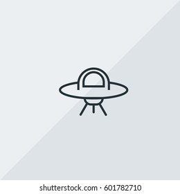 Alien Spaceship Vector Icon