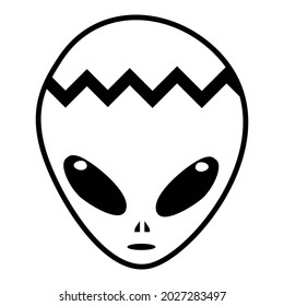 Alien Streetwear Design Black and White Color Commercial Use