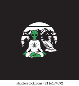 alien t shirts designs stock vector template