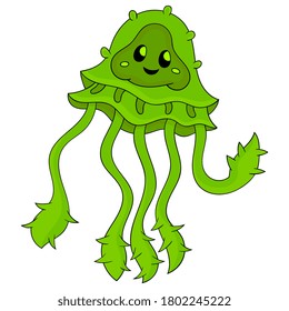 alien tentacles creature cartoon character