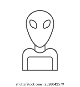 Alien thinline icon , vector, pixel perfect, illustrator file