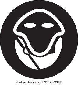 Alien type logo design illustrasion