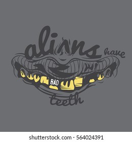 alien typography design