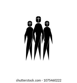 Alien and UFO silhouette