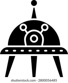 Alien UFO Spaceship Landed On Legs