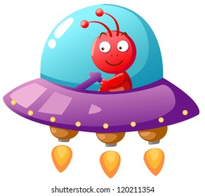 Alien Ufo vector