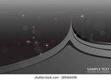 Alien universe abstract vector template - Vector dark abstract background illustration