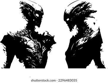 An alien vector art is a digital illustration of an extraterrestrial being that has been created using vector graphics software. 