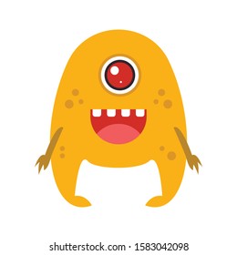 alien vector color flat icon 
