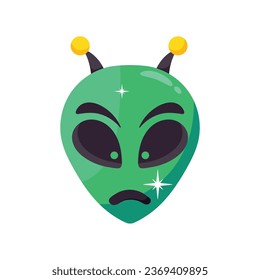 Alien vector colorful stickers Icon Design illustration. EPS 10 File 