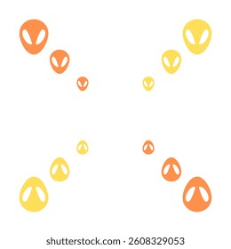 Alien vector design isolated in white background