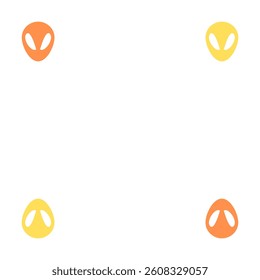 Alien vector design isolated in white background