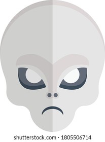 alien vector flat color icon 