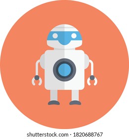 alien vector flat color icon