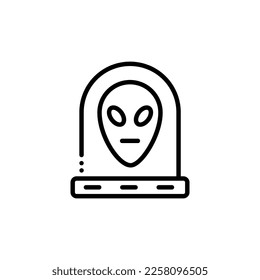 alien vector graphic illustration icon