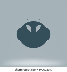 alien vector icon