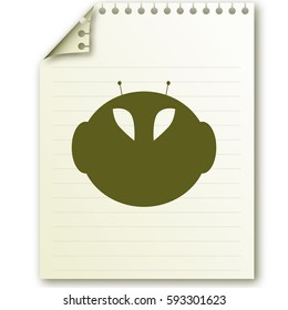 alien vector icon