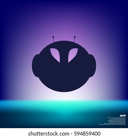 alien vector icon