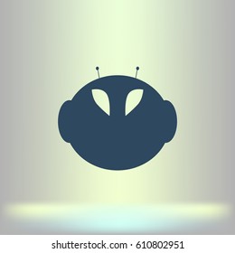 alien vector icon