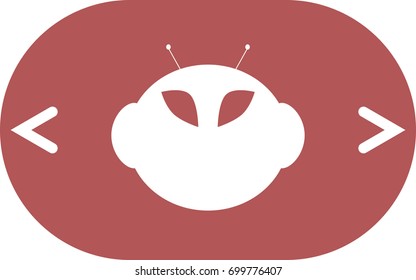 alien vector icon