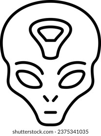 Alien vector icon. Can be used for printing, mobile and web applications.