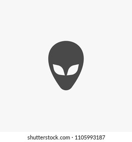 Alien vector icon space creature