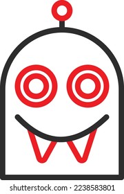 Alien Vector Icon which is suitable for commercial work and easily modify or edit it
