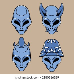 alien vector illustration made for branding use and so on