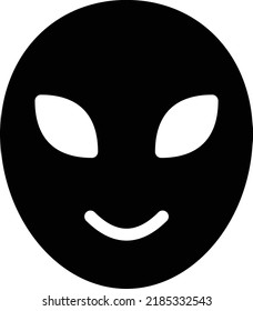 alien Vector illustration on a transparent background. Premium quality symmbols. Glyphs vector icons for concept and graphic design.