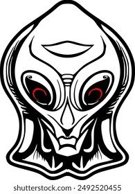 alien vector images , Extra-terrestrial vector illustration , ufo illustration. , transparent, ET